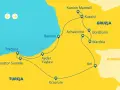 Mapa turystyczna Gruzji: trasa przez Batumi, Kutaisi, Wardzię i inne miejsca. Warto wiedzieć, że to fascynujący kraj!