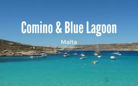 Błękitna laguna na Malcie, Comino & Blue Lagoon. Woda krystalicznie czysta, łodzie i plaże zapraszają do odpoczynku.