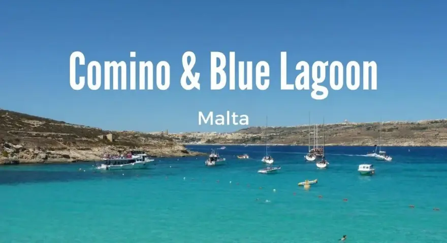 Błękitna laguna na Malcie, Comino & Blue Lagoon. Woda krystalicznie czysta, łodzie i plaże zapraszają do odpoczynku.